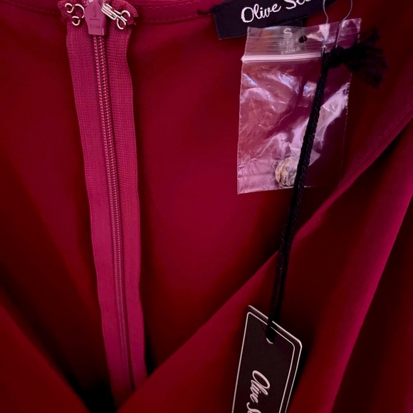 Women’s Burgundy romper - Picture 2 of 14